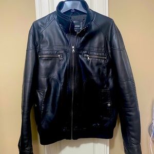 Murano Men’s Leather Bomber Jacket